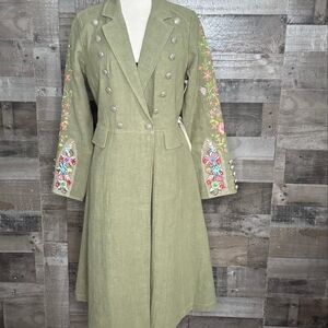 COPY - Aratta 'General  jacket Olive Green Linen Coat